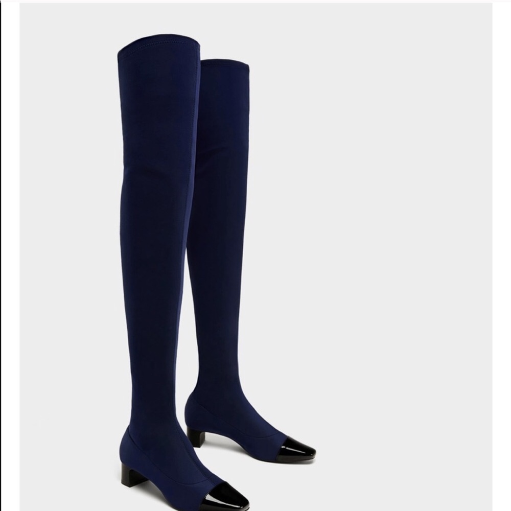 Zara thigh high boots